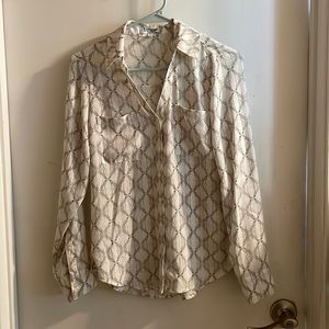 Express The Portofino Shirt Greyhound Dog Blouse Size XS